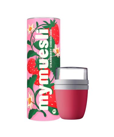 mymuesli mymuesli 2 x Cereal Cups 2GB - Magenta Tumbler (300ml & 500ml) & mymuesli Strawberry Cheesecake M sli (575g) & Berry Salted C
