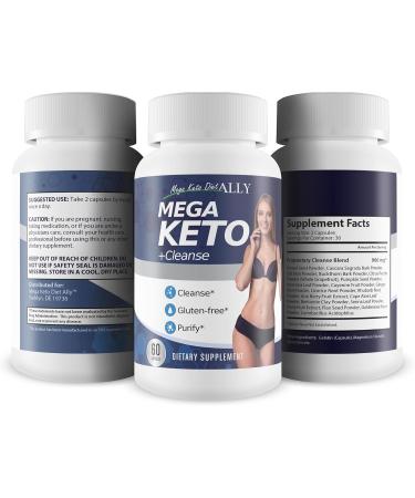 Mega Keto Diet + Cleanse | Reduce Gut Bloat & Support Ketosis | Digestive & Liver Health | International Shipping Available - Buy Online on GoSupps.com