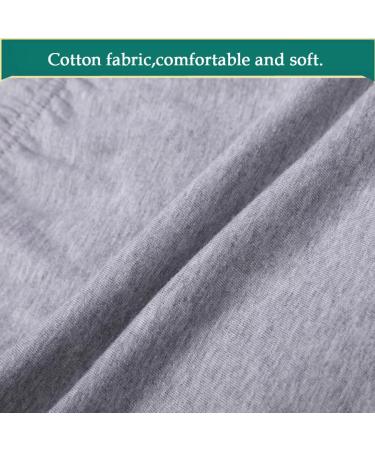Adult Snap Closure Patient Shorts | Soft Cotton Tear Away Hospital Pants for Men - Ideal for Post Surgery Home Care & Rehab | Medium Gray - Buy Online on GoSupps.com