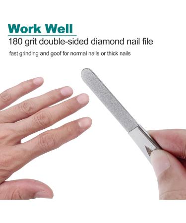 Safety Lock Wide Jaw Nail Clippers with Diamond File Set - Heavy Duty Nail Trimmer for Thick Toenails - Curved-CL3P - Buy Online on GoSupps.com