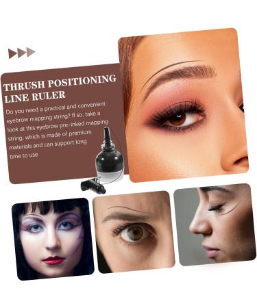 Ipetboom 3pcs String Ink Line Box Ink Line Ruler The Black Mete Brow Line for Women Draw a Line Makeup Tools - Buy Online on GoSupps.com