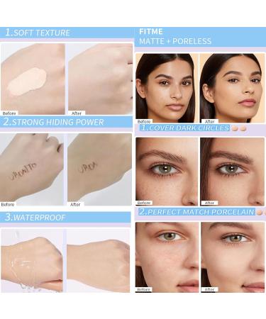 2 Pack Liquid Concealer Pencil Dark Circle Concealer to Hide and Fight Blemishes Waterproof Three-Dimensional Concealer Pen for All Skin Types - Buy Online on GoSupps.com