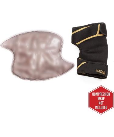 Copper Fit Rapid Relief Knee Wrap Hot/Cold Insert Pack - Abdominal Support - Brown - One Size - Buy Online on GoSupps.com