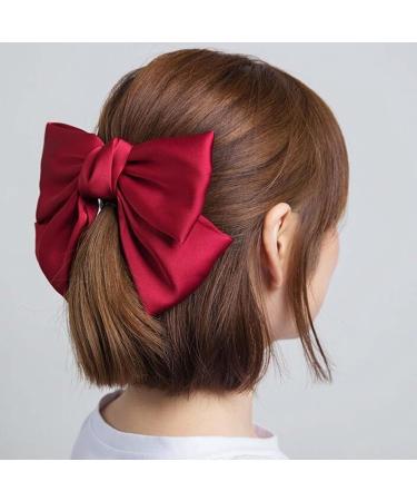 Women's Hair Bows Set - Black Ribbons for Hair in Red, Pink, Black - Buy Online on GoSupps.com