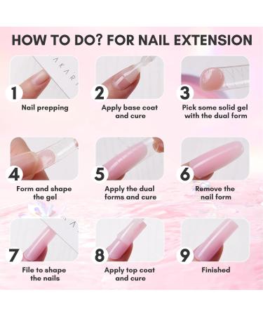 Makartt Solid Gel Builder for Nails 15ml Pink Glitter Nail Extension 3D Gel Sculpting Nail Art UV Nail Glue for Press on Nails Rhinestone Gel Molding Lamp Cured Twinkling Ballet - Buy Online on GoSupps.com