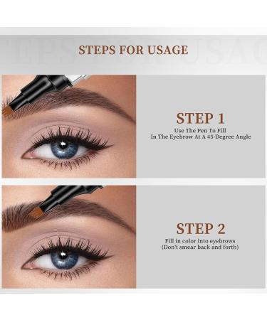 Eyebrow Pencil Eye Makeup Eyebrow Pen Natural Eyebrow Hair Long Lasting Liquid Eyebrow Pen Eyebrow Pencil (03) - Buy Online on GoSupps.com