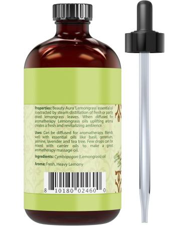Lemongrass Essential Oil 4 Oz | 100% Pure & Undiluted | Shop Internationally - Buy Online on GoSupps.com