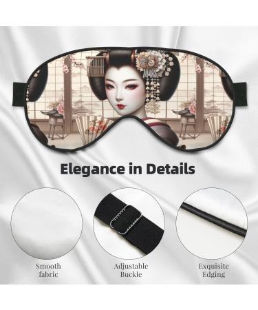 Unisex Double-Sided Japanese Geisha Eye Mask | Sleep Shade Cover for Ultimate Rest - Buy Online on GoSupps.com