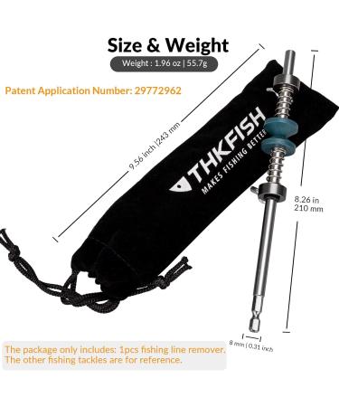 THKFISH Line Spooler with Clamp | Hand Reel Fishing Line Spooling System & Accessories | Easy C-Line Remover for Anglers - Buy Online on GoSupps.com