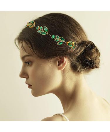 BETITETO Green Bridal Hair Vine - Wedding Rhinestone Crystal Headband for Women and Girls - Buy Online on GoSupps.com