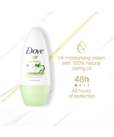 Dove Go Fresh Cucumber & Green Tea Anti-perspirant Deodorant Roll-On 50 ml - Pack of 1 - Buy Online on GoSupps.com