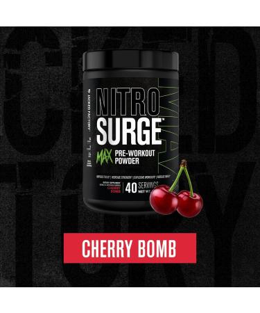 Jacked Factory Nitrosurge Max High Performance Pre Workout Powder - Pre Workout w/Nootropic Ingredients for Intense Focus Pumps & Energy (Electric Blue Raspberry 40sv & Cherry Bomb 40sv) - Buy Online on GoSupps.com