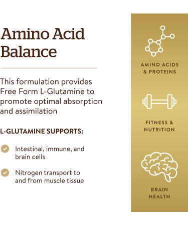 Solgar L-Glutamine 500 mg - 250 Vegetable Capsules for Muscle Recovery & Gut Health - Buy Online on GoSupps.com