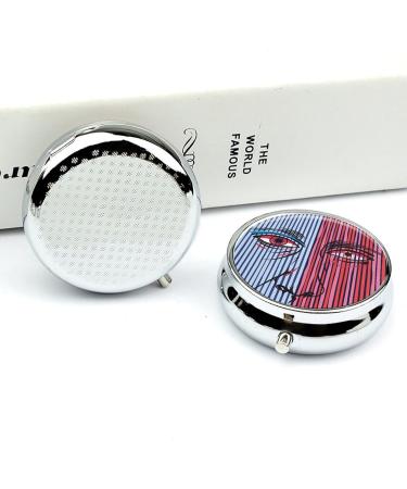 Buy Portable 3 Compartment Pill Box - Striped Pattern Travel Pill Organizer for Handbag & Pocket - Buy Online on GoSupps.com