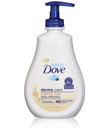 Baby Dove Soothing Wash To Soothe Delicate Baby Skin Eczema Care Washes Away Bacteria No Artificial Perfume or Color Paraben Free Phthalate Free 13 Oz 13 Ounce (Pack of 4) Unscented 13 Fl Oz (Pack of 4)