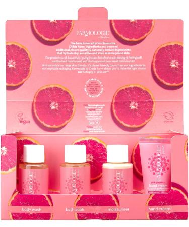 Farmologie | Try Me Gift Set | Pink Grapefruit | Skincare Gift Set | Dry & Sensitive Skin | Dermatologist Approved - Buy Online on GoSupps.com
