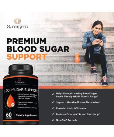 Premium Blood Sugar Support Supplement Supports Healthy Blood Sugar Levels Already Within Normal Range Includes Bitter Melon Extract Vanadium Chromium Cinnamon & Alpha Lipoic Acid-60 Capsules - Buy Online on GoSupps.com