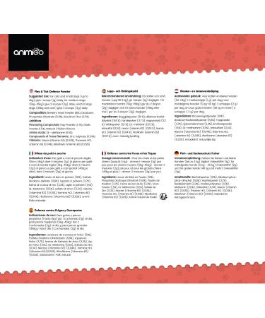 animigo Flea Powder For Cats & Dogs 100g Natural Chicken Flavor With Vitamins & Garlic Powder - Effective & Natural Supplement (Alternate Of Flea Tablets For Dogs & Cats) - For Immunity & Digestion - Buy Online on GoSupps.com