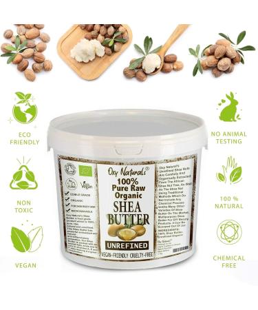 1KG Organic Shea Butter Unrefined Raw Natural Extra Virgin A Grade African Pure Ivory All Body Butter Moisturiser Cream Lotion for All Skin Face Hair Type - Buy Online on GoSupps.com