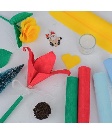 6 Rolls Colorful Crepe Paper Streamers for Cinco De Mayo Party Decor - 10in x 8 Feet - Red Green Blue Gold White - Ideal for Mexican Birthday, Wedding, Baby Shower, Christmas - Buy Online on GoSupps.com