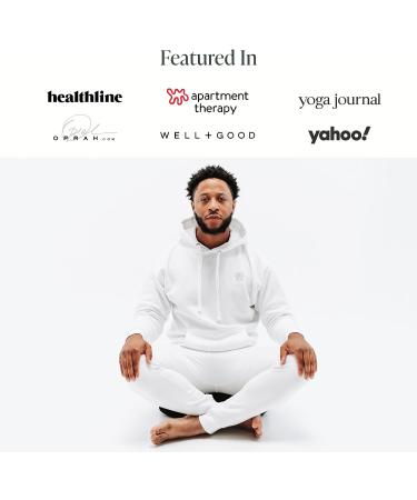 Large Crescent Meditation Cushion - Mindful & Modern Zafu Yoga Bolster Seat with Carry Handle | Removable Washable Cover | Buckwheat Filled | Minimal Black - Buy Online on GoSupps.com