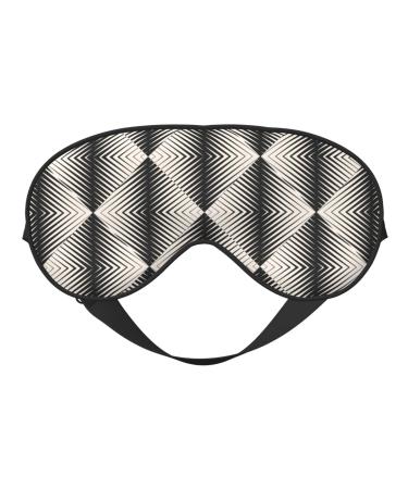 Modern Op Art Sleep Mask Adjustable Double -Sided Eye Mask Soft Sleeping Eye Covers for Sleeping Perfect Shading Reduce Eye Edema