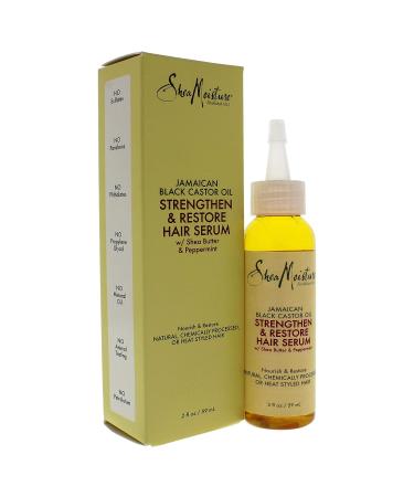 SheaMoisture Jamaican Black Castor Oil Hair Serum with Shea Butter | 2 oz Clean Scent | For Damaged Hair | Pack of 1 - Buy Online on GoSupps.com