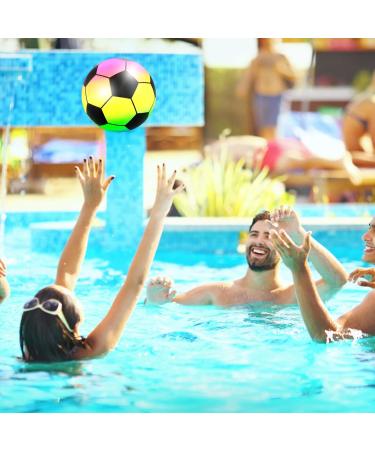 Buy 2-Pack PVC Rainbow Footballs & Inflatable Beach Balls for Kids & Adults - Perfect for Outdoor Fun & Water Play - Buy Online on GoSupps.com