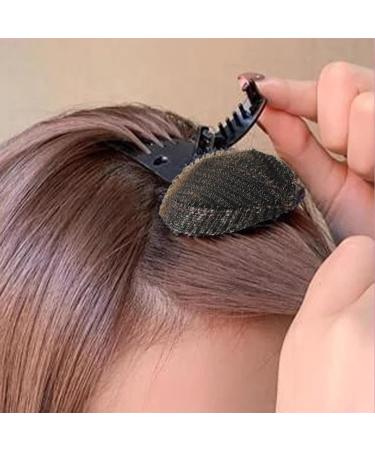 2 Perfect Puff Hair Head Cushion - Puff Hair Head Cushion fluffys Hair Pad Sponge Comb Clip | Women Sponge Volume Bump Inserts Hair Comb | Bun Hair Pad Accessories For Women Girls Hairstyle Black + Coffee - Buy Online on GoSupps.com