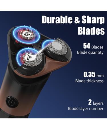 Sejoy Electric Shavers for Men - Rechargeable Self-Sharpening IPX6 Quick Release Blade Long Life Twilight Orange - International Shipping Available - Buy Online on GoSupps.com