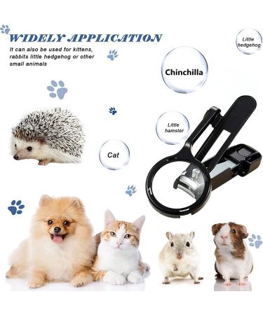 HAICHEN TEC Guinea Pig Nail Clippers with Magnifying Glass - Stainless Steel Claw Toenail Trimmer for Small Animals - Pet Grooming Supplies - Buy Online on GoSupps.com