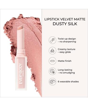 EVERYBODY LONDON EVERYBODY LONDON Velvet Matte Dusty Silk Lipstick with Squalane Creamy Formula Soft Natural Matte - Buy Online on GoSupps.com