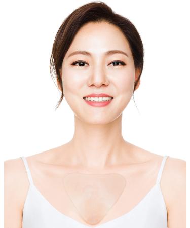 Silicone Anti-Wrinkle Patches For Chest Promotes Collagen Production - Hydrating Effect - Overnight Use - Reusable 2 Pads