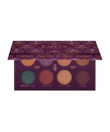 Luvia Eyeshadow Palette | Vegan Mystic Lagoon - Matt & Glitter Shades | Sustainable Microplastic & Fragrance-Free Cosmetics - Buy Online on GoSupps.com