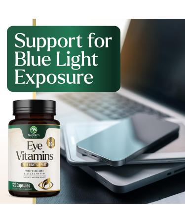 Eye Vitamins Supplements - 3x Strength Eye Health Vitamin with Lutein and Zeaxanthin - Vision Macular Health & Dry Eyes Support With Zinc Vitamins C E & Minerals Bottled in USA - 120 Capsules 120 Count (Pack of 1) - Buy Online on GoSupps.com