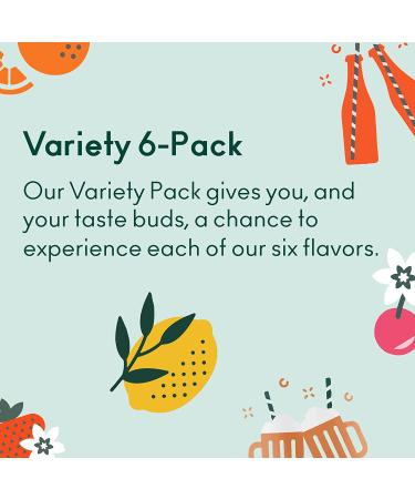 OLIPOP 6-Flavor Soda Variety Pack | Healthy Prebiotic Soft Drinks | Supports Digestive Health | 9g Plant Fiber | Low Calorie & Sugar | Vegan | 12 oz 6-Pack - Buy Online on GoSupps.com