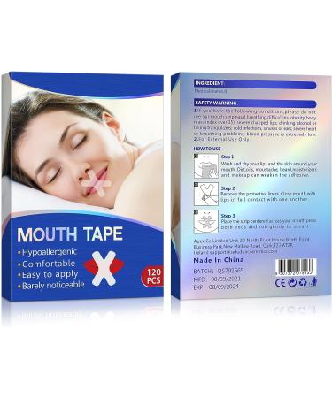 Mouth Tape for Sleeping - 120 Pcs Breath Strips for Mouth Breathers, Snoring Reduction, and Sleep Apnea - Buy Online on GoSupps.com