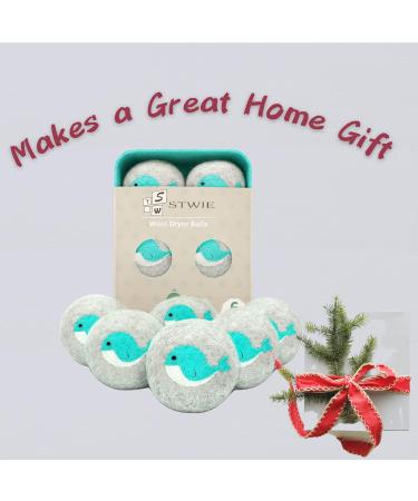 Organic Wool Dryer Balls - New Dolphin Design | Reusable Laundry Felt Balls with Crafting Box | Reduce Drying Time & Wrinkles - Style-3 - Buy Online on GoSupps.com