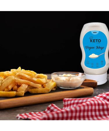 Keto Chef Vegan Mayo Sauce - Sugar & Gluten Free Suitable for Vegans Free from Artificial Flavourings Sauce with Sweetener | Keto Diet Sauce (Pack of 4) Vegan Mayo Pack of 4 - Buy Online on GoSupps.com
