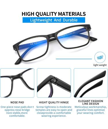 Suertree 3 Pack Blue Light Filtering Reading Glasses for Men - UV Protection Fashion Readers 2.5x in 3 Colors - Buy Online on GoSupps.com