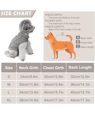FWLWTWSS Winter Warm Dog Sweater | Soft Knitted Roll Collar for Small & Medium Dogs | Stylish Pet Clothing and Costumes - Buy Online on GoSupps.com
