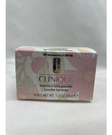 CLINIQUE TRANSPARENCY  3 BLENDED FACE POWDER 1.2 Oz 35 G NO BRUSH