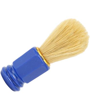 Bristle Shaving Brush Perfect Shaving Tool Comfortable to Hold Beard Cleaning Brush for Salon for Father(Blue)