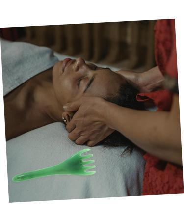 Beavorty 4-Piece Jade Hair Comb Massager Set - Gua Sha Tools for Scalp Massage & Fasciitis Relief - Buy Online on GoSupps.com