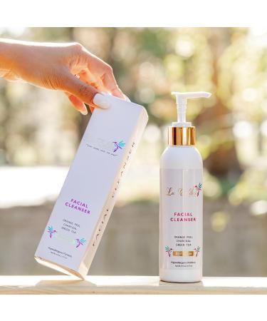 Refresh Daily Facial Cleanser for Oily & Sensitive Skin - Vegan Hypoallergenic Face Wash with Activated Charcoal & Vitamin C - Buy Online on GoSupps.com