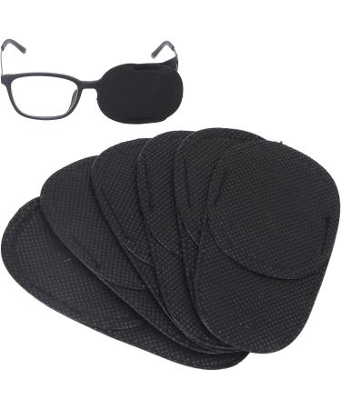 Medium Black Glasses Eye Patch Cover - Amblyopia & Strabismus Solution for Adults & Kids - Full Coverage Non-Woven Eye Patch (3.94x1.97in - Buy Online on GoSupps.com