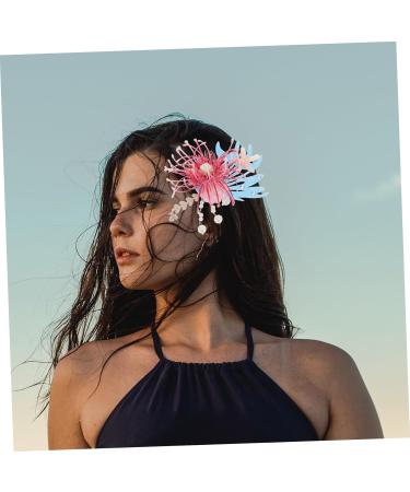 Beatifufu Flower Hairpin Ocean Hair Styling Clip Beach Starfish Hairpin Tropical Hair Barrettes Seashell Hair Clip Mermaid Hair Clips for Tropical Flower Hair Clip Fabric - Buy Online on GoSupps.com