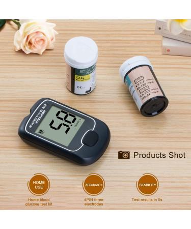 Exactive EQ Impulse Glucose Kit X 25 - Blood Sugar Tester Diabetes Testing Kit 2021 Upgrade with 25 Codefree Test Strips and 25 Lancets for UK Diabetics in mmol/L - Buy Online on GoSupps.com