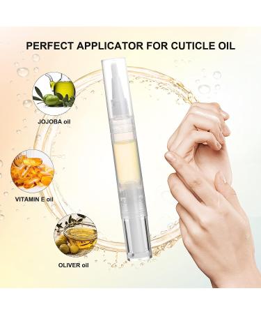 UPZIGS 5ml Transparent Twist Pen - Cuticle Oil Applicator, Nail & Eyelash Growth, Lip Gloss Container - 5 Pack - Buy Online on GoSupps.com