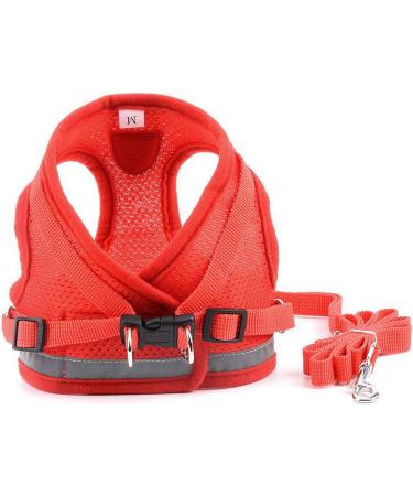 Zunea No Pull Dog Harness for Small Dog Reflective Breathable Soft Mesh Padded Step-in Vest Harness Leash Set Puppy Girl Dog Cat Lead for Daily Walking Running Training - (Red S) S (Pack of 1) red - Buy Online on GoSupps.com